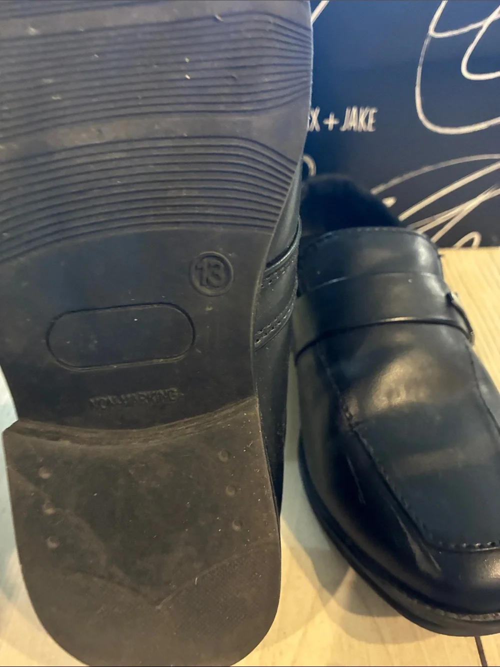 Boy’s Black Slip-On Dress Loafers